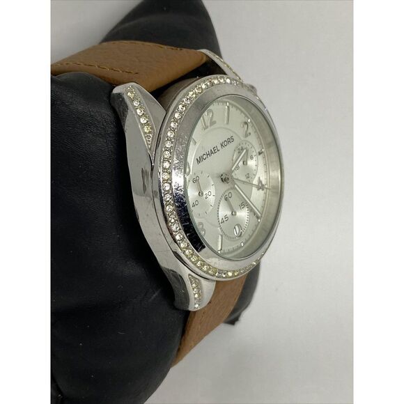 Michael Kors MK5165 Women's Brown Leather Analog Dial Quartz Wrist Watch EY650 - Picture 5 of 12